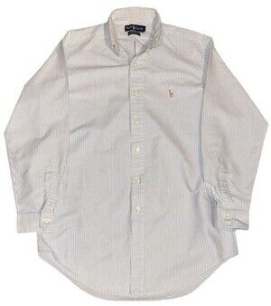 Ralph Lauren Yarmouth Dress Shirt Mens Large Blue Button Up Classic Fit